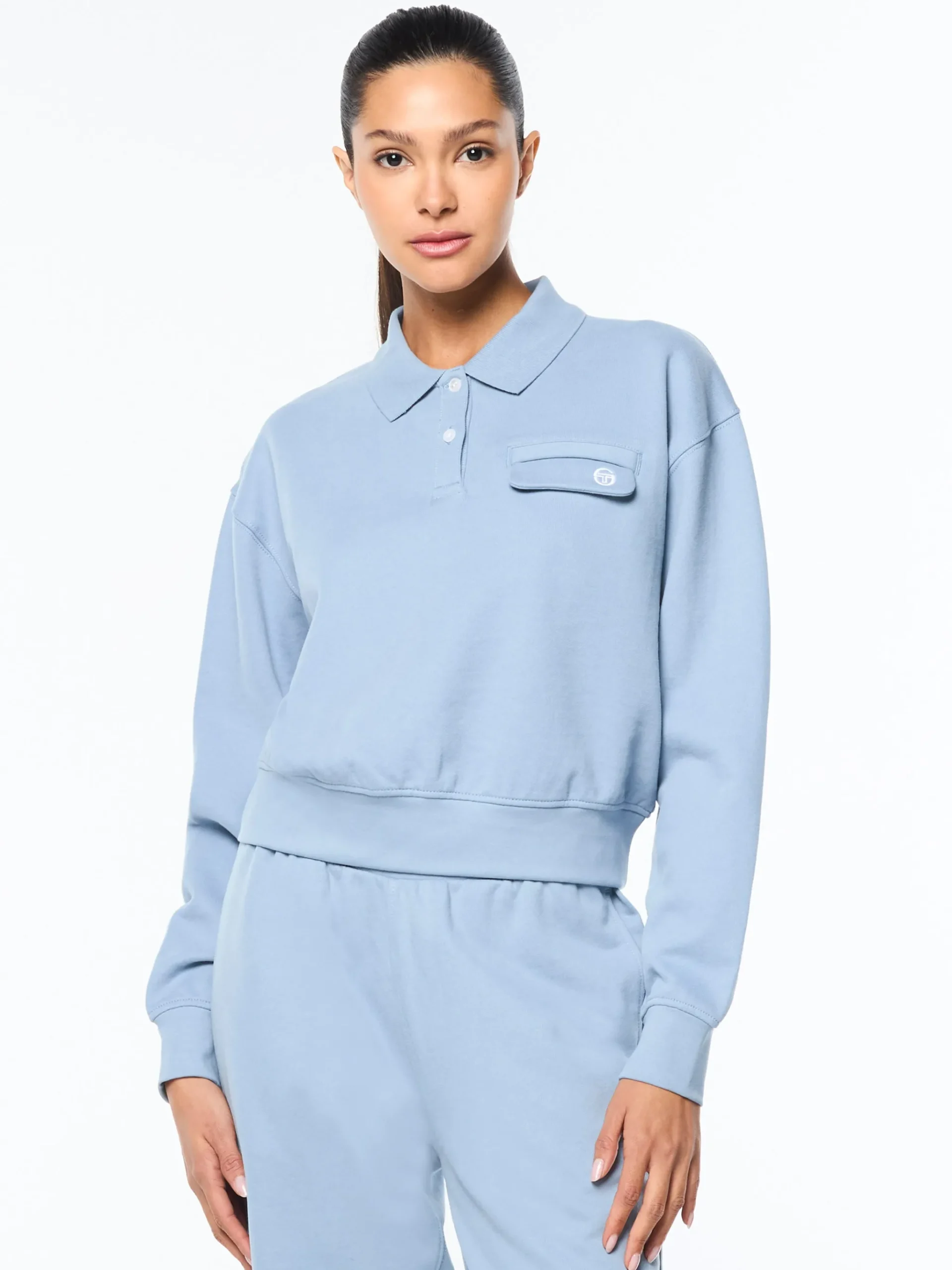 Aida Polo- Faded Denim