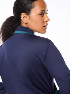 Amara Track Jacket-Maritime Blue