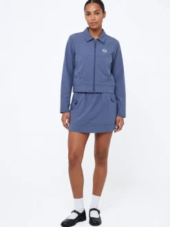 Aria Track Skirt- Blue Indigo