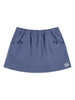 Aria Track Skirt- Blue Indigo
