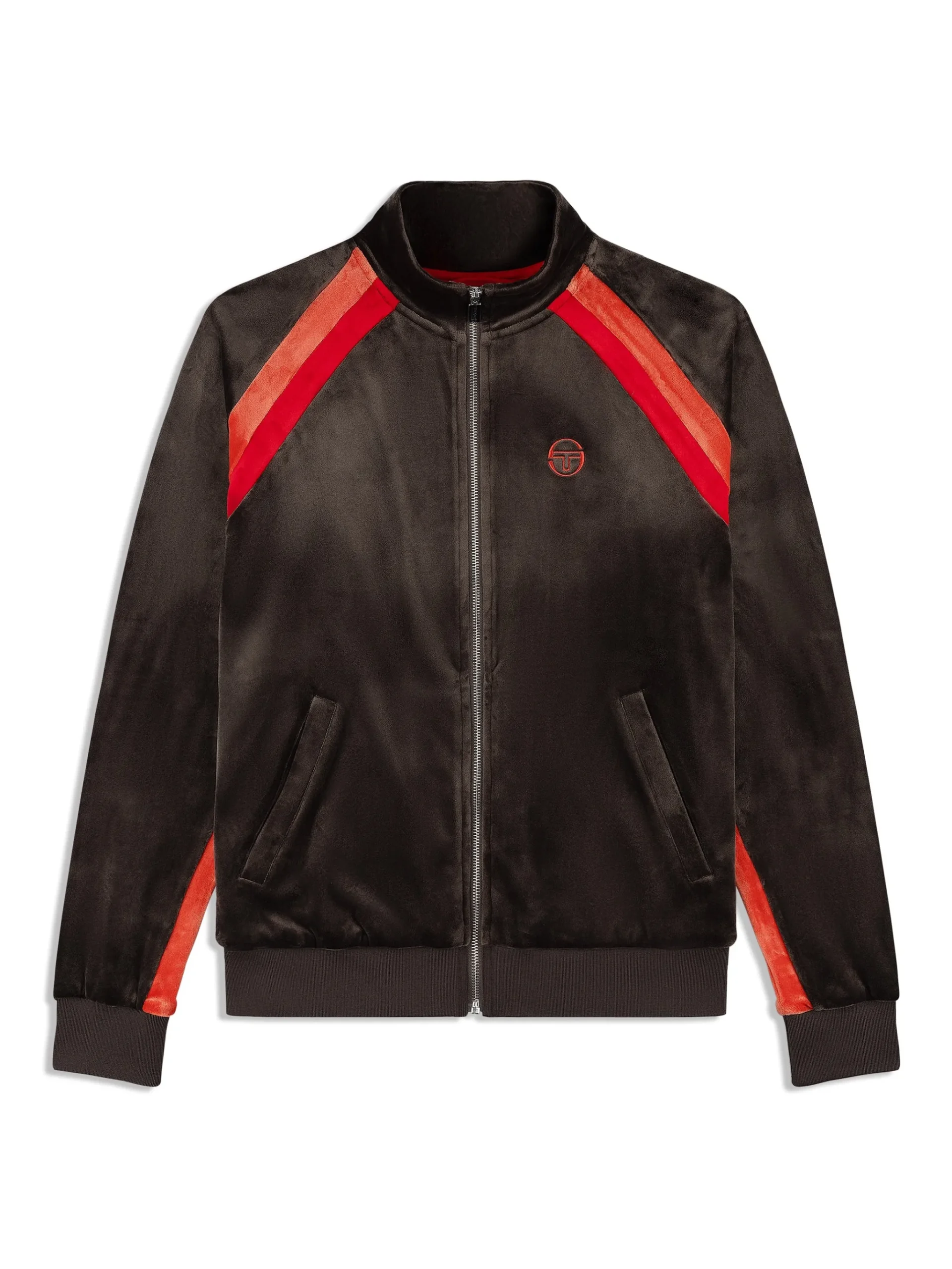 Banda Velour Track Jacket- Mulch