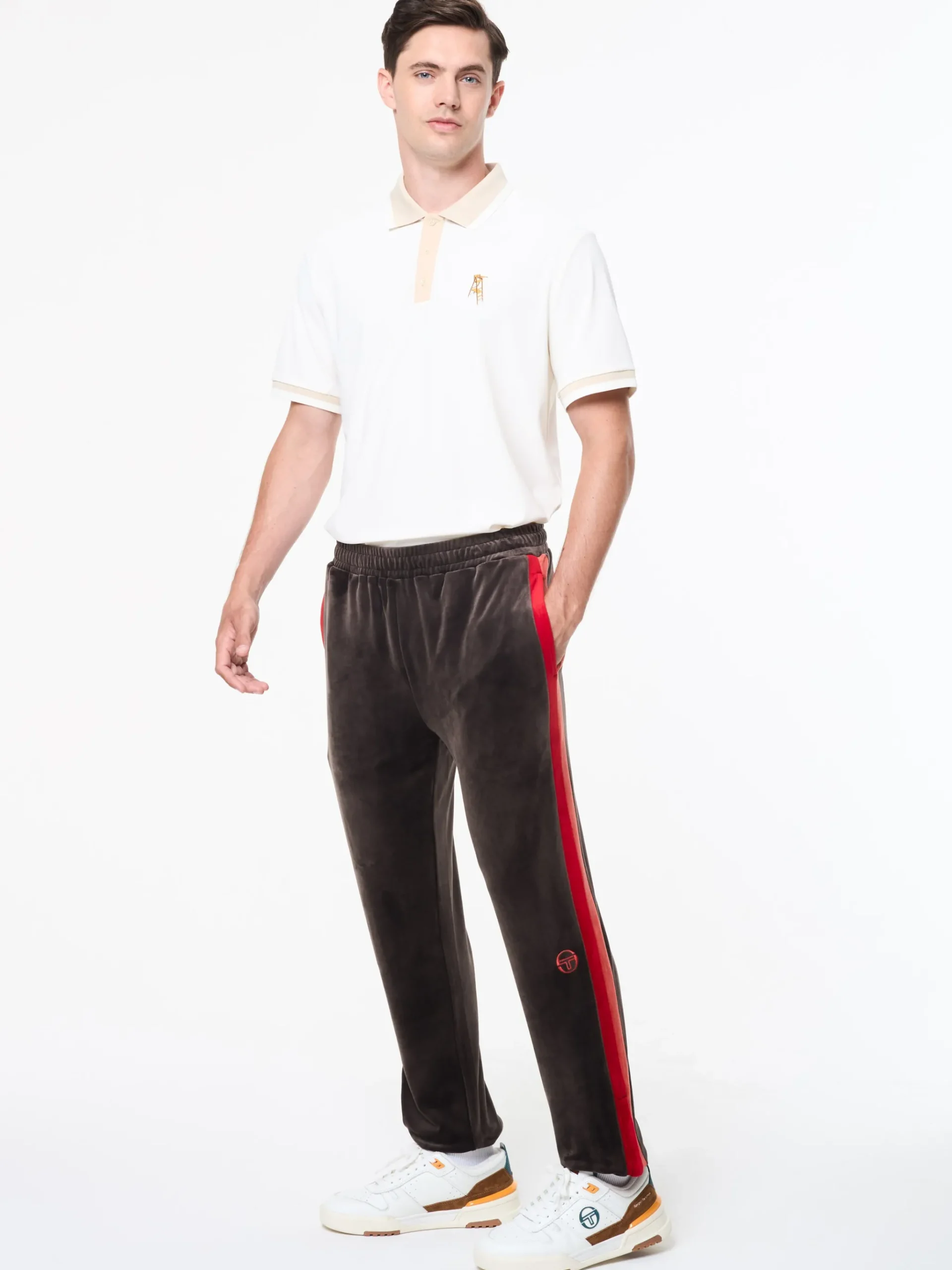 Banda Velour Track Pant- Mulch