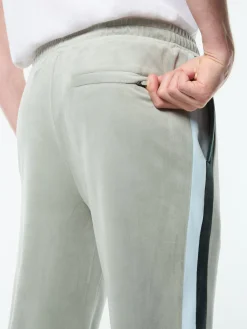 Banda Velour Track Pant- Slate Gray
