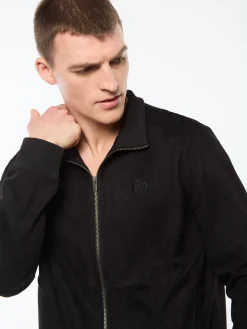 Camoscio Track Jacket- Black Beauty