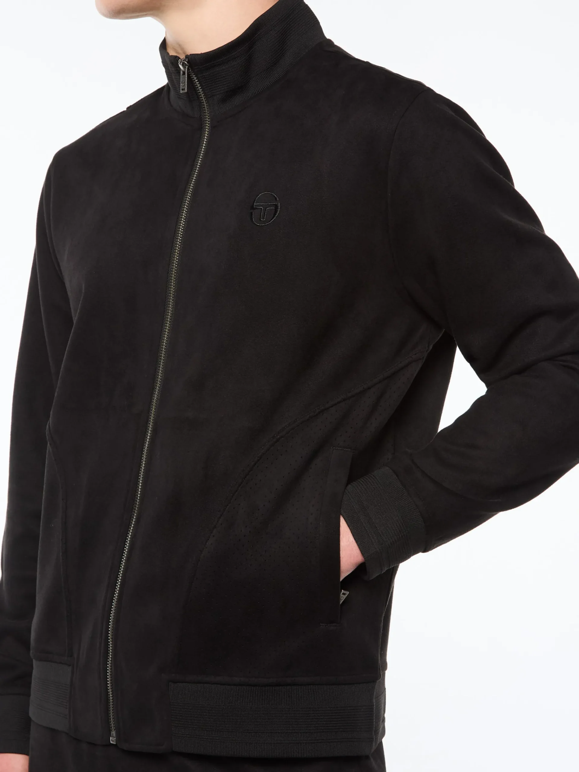 Camoscio Track Jacket- Black Beauty