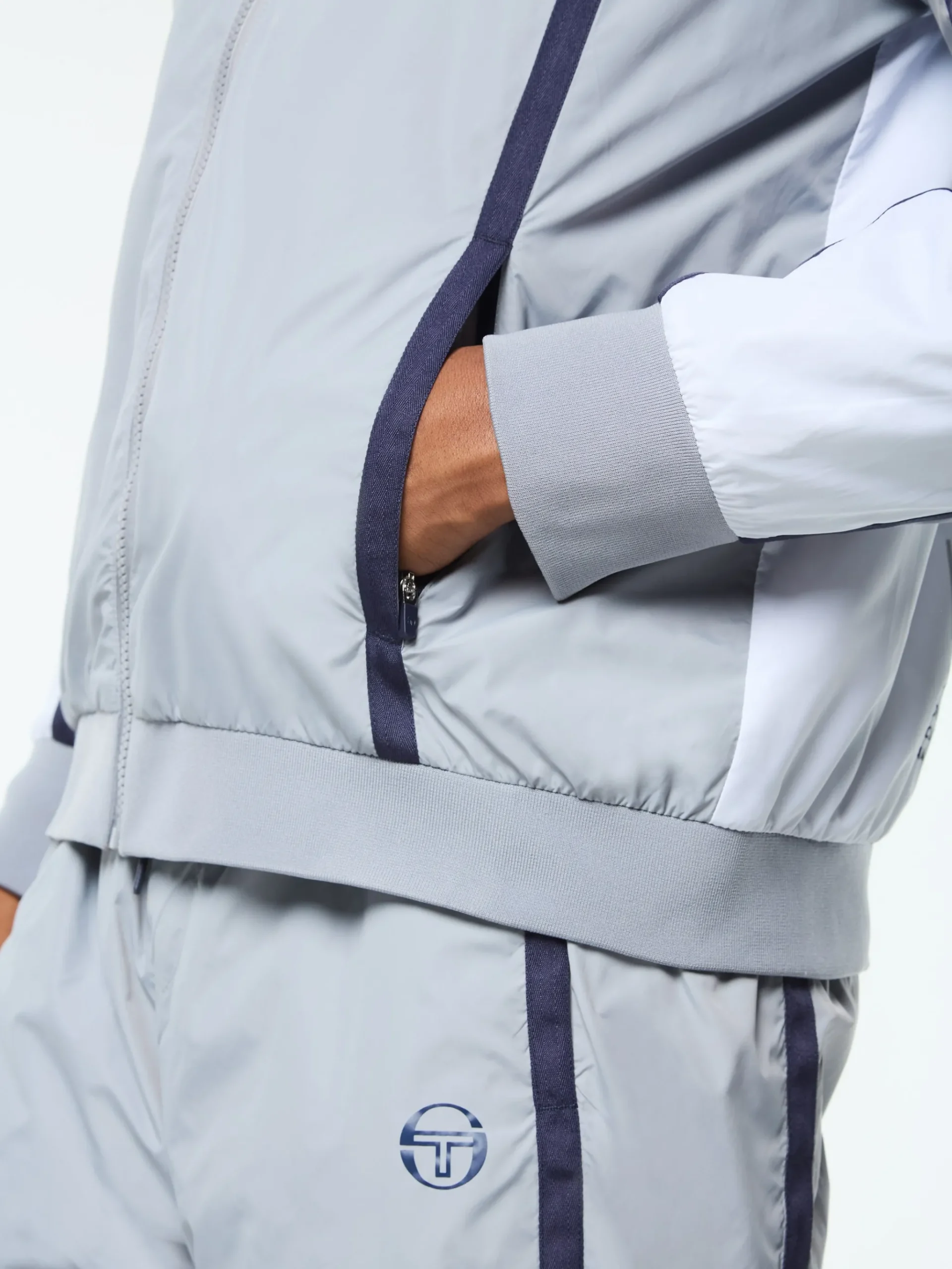 Campo Court Track Jacket- Quiet Grey