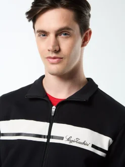 Cursivo Track Jacket- Black Beauty