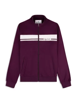 Cursivo Track Jacket- Potent Purple
