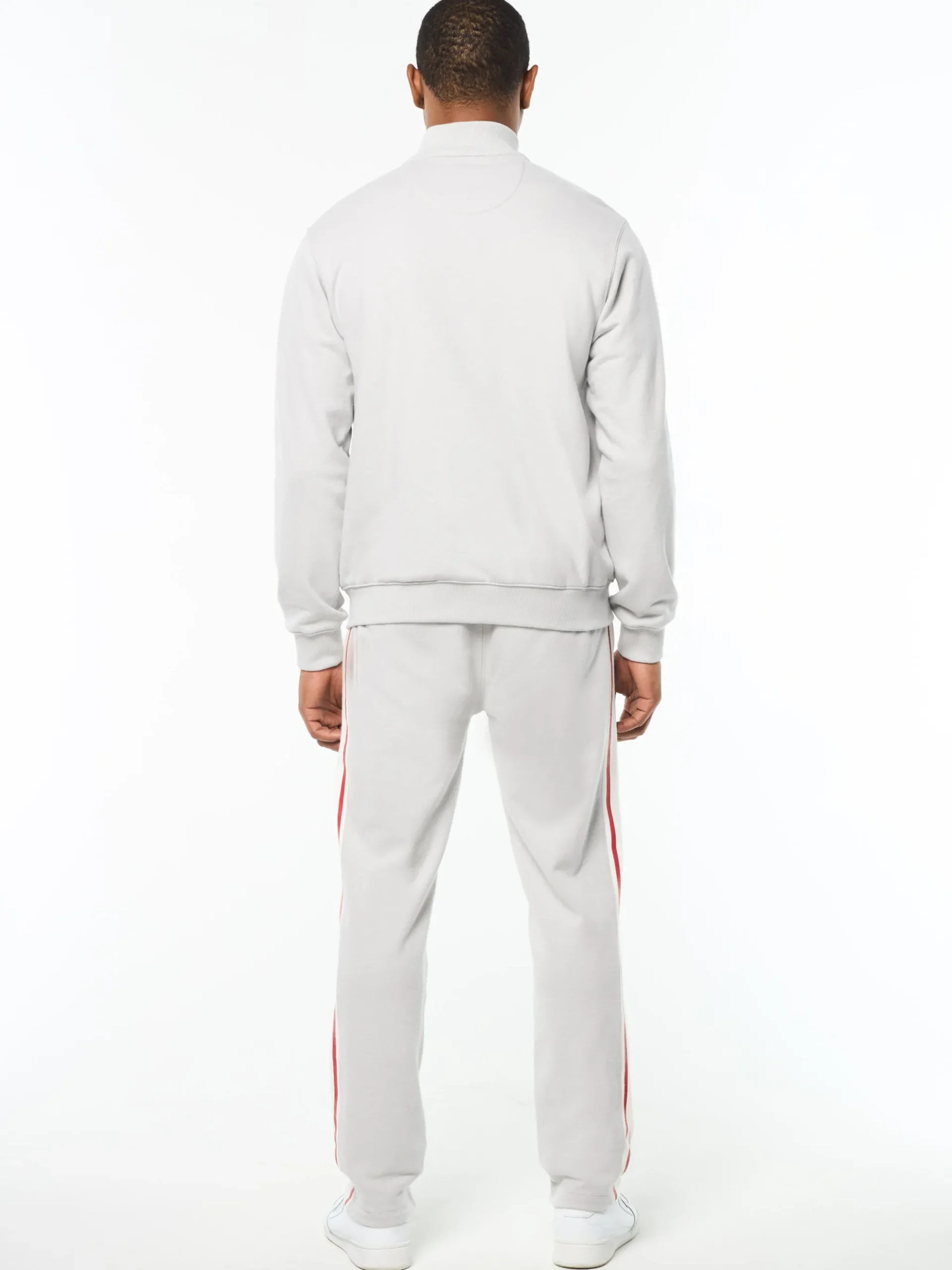 Cursivo Track Jacket- Quiet Grey
