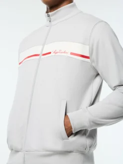 Cursivo Track Jacket- Quiet Grey