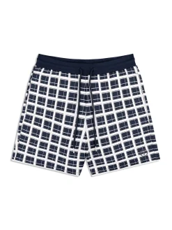 Damarindo Check Short- Maritime Blue
