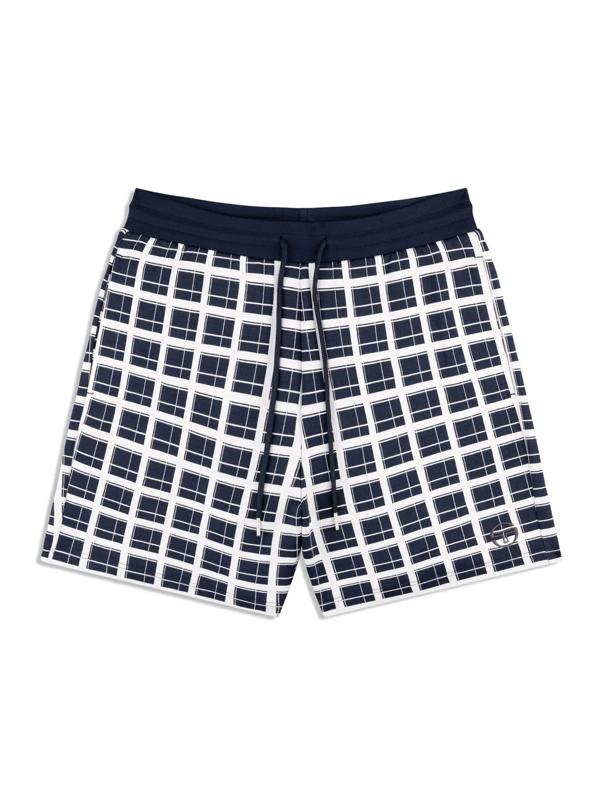 Damarindo Check Short- Maritime Blue