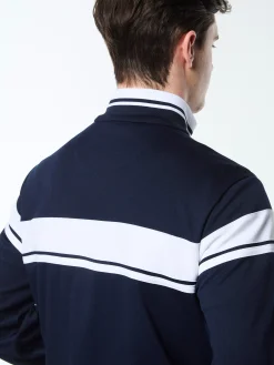 Damarindo Track Jacket Archivio- Maritime Blue/ White