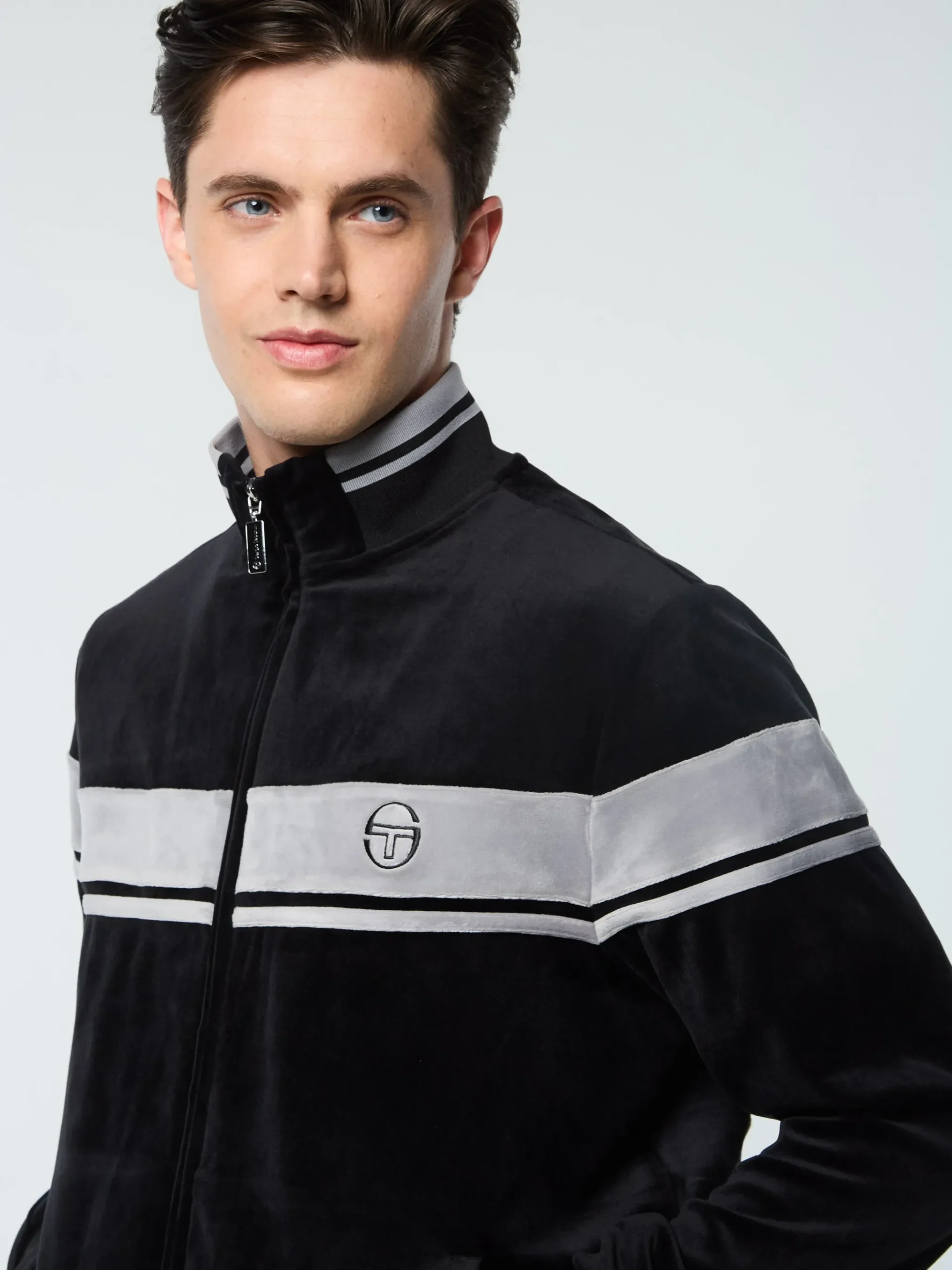 Damarindo Velour Track Jacket- Black Beauty