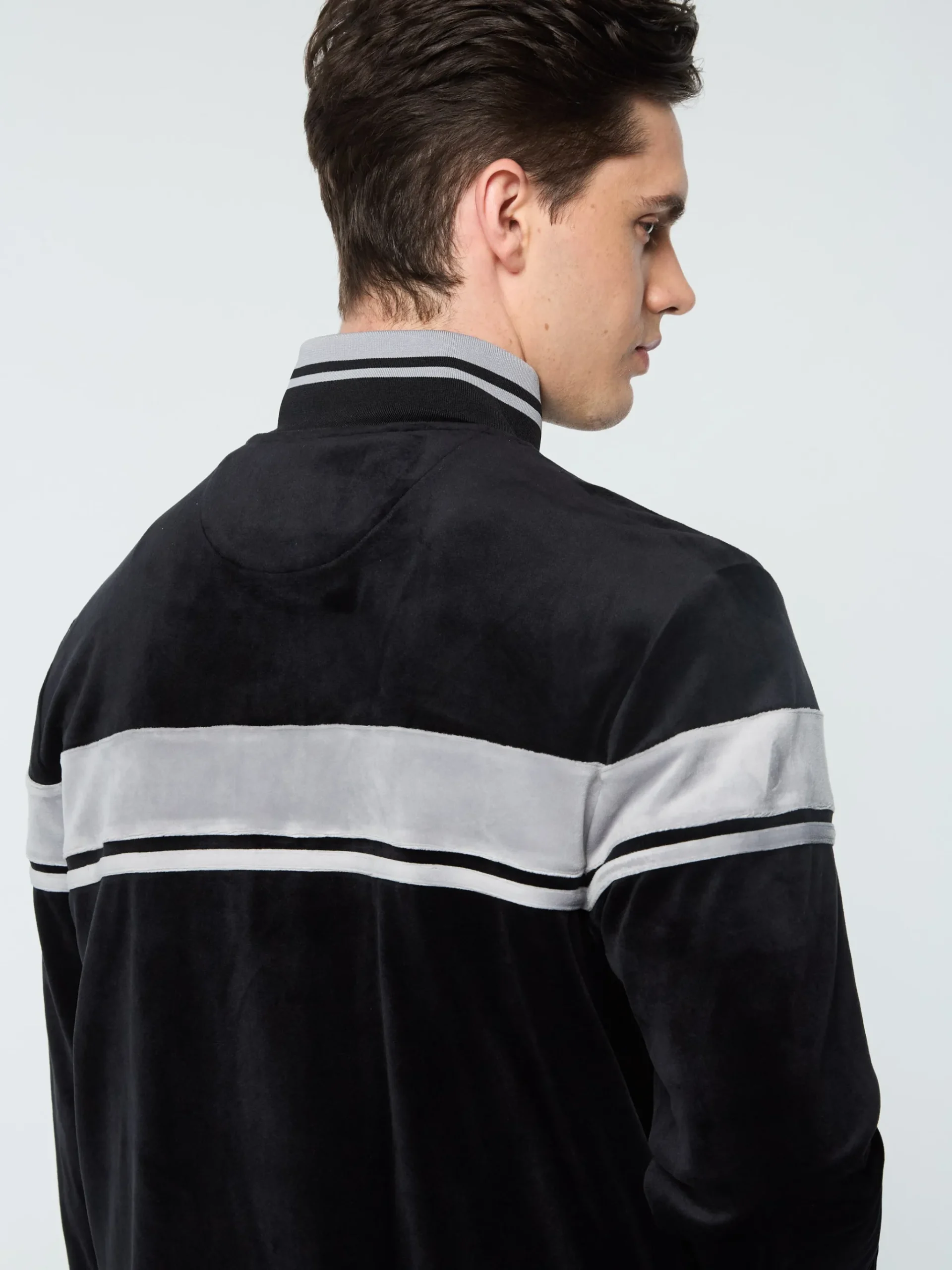 Damarindo Velour Track Jacket- Black Beauty