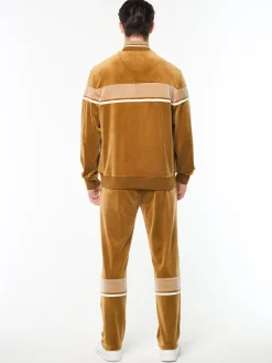 Damarindo Velour Track Jacket- Bronze Brown