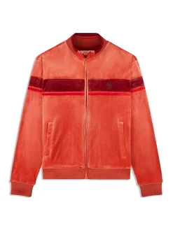 Damarindo Velour Track Jacket- Hot Sauce