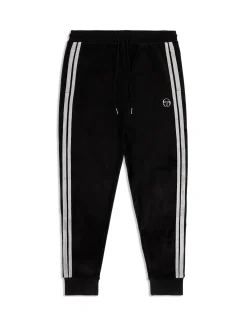 Damarindo Velour Track Pant- Black Beauty