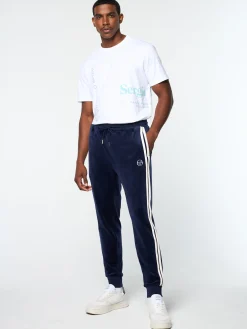 Damarindo Velour Track Pant- Maritime Blue