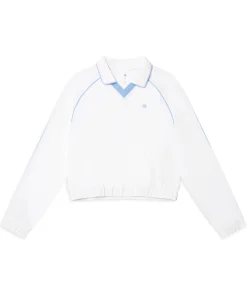 Doni Long Sleeve Polo-Brilliant White