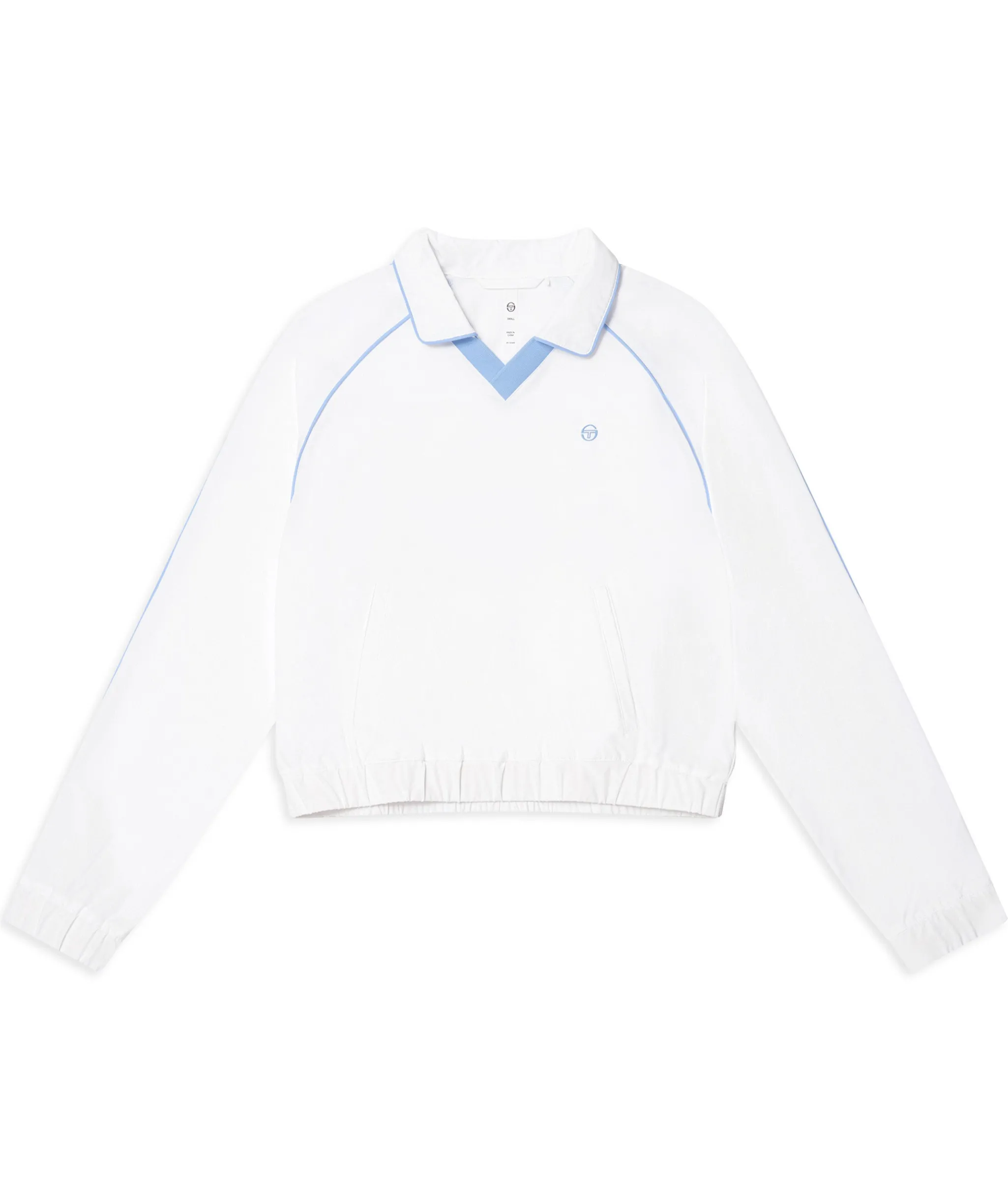Doni Long Sleeve Polo-Brilliant White