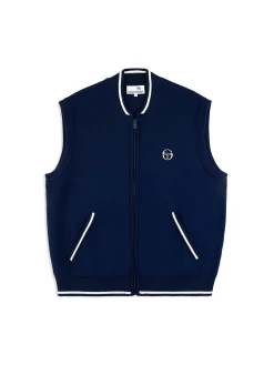 Enzo Knit Vest- Maritime Blue