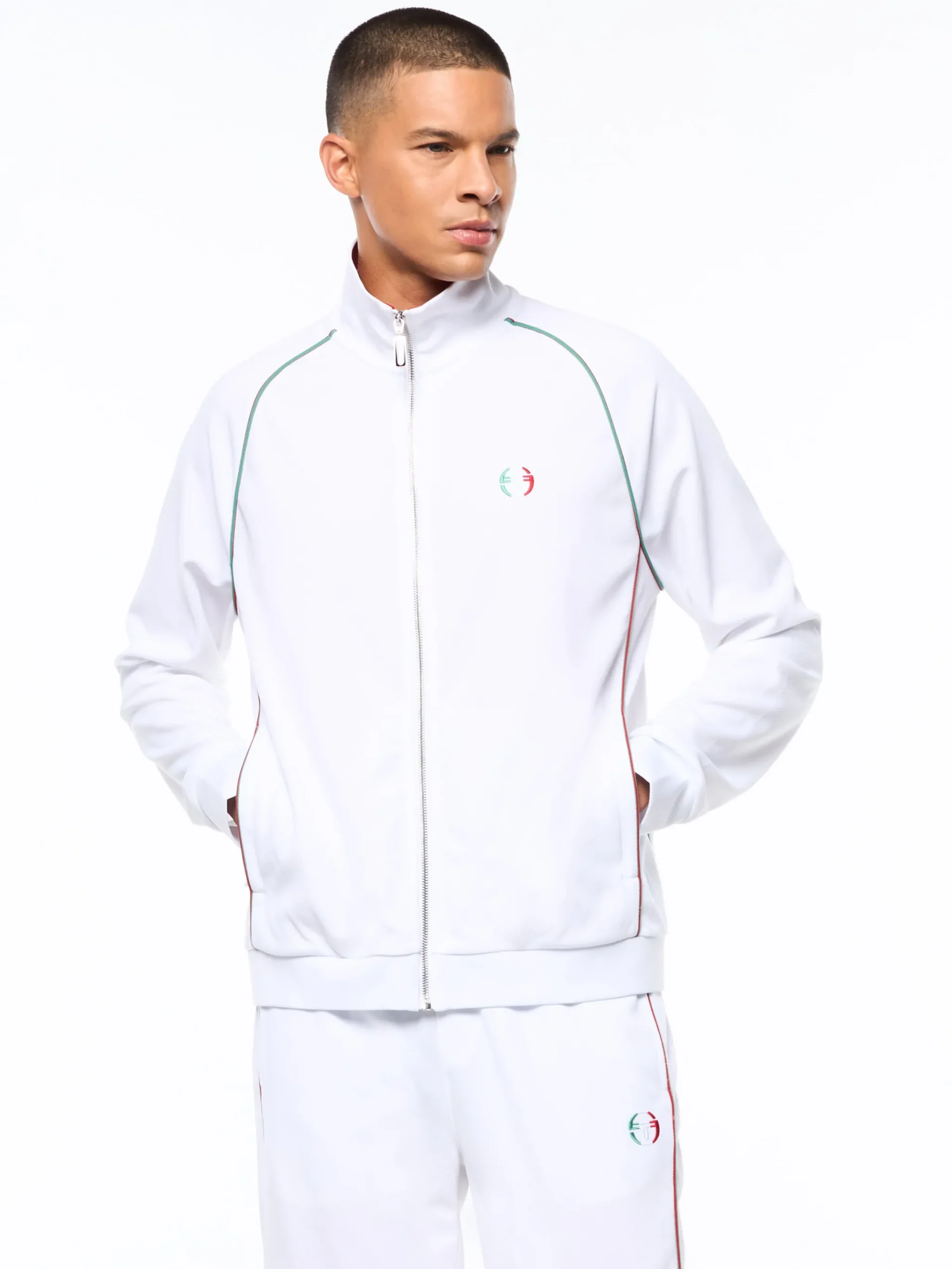 Eredita Track Jacket-Brilliant White