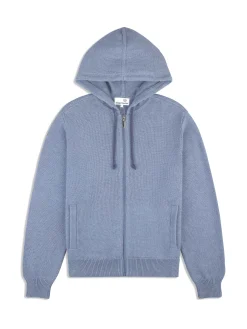 Fausto Knit Hoodie- Faded Denim
