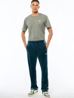 Forato Velour Track Pant-Mediterranea