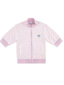 Leila Short Sleeve Track Jacket- Pale Mauve