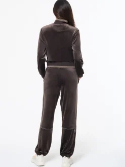 Leta Velour Jacket- Mulch