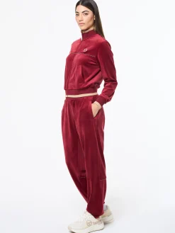 Leta Velour Jacket- Rhubarb