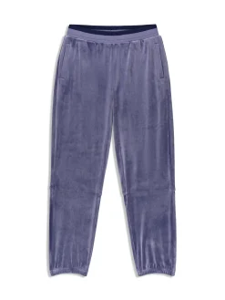 Leta Velour Pant- Heron