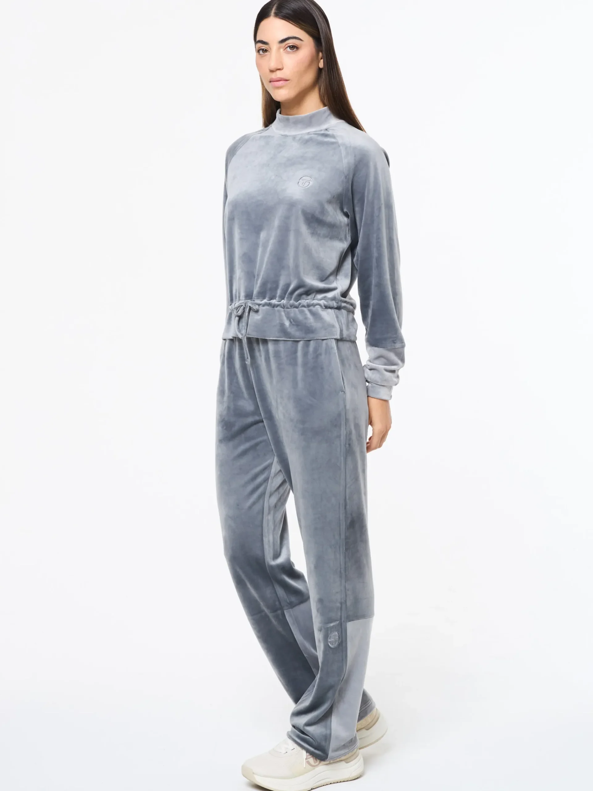 Lina Velour Top- Quiet Shade