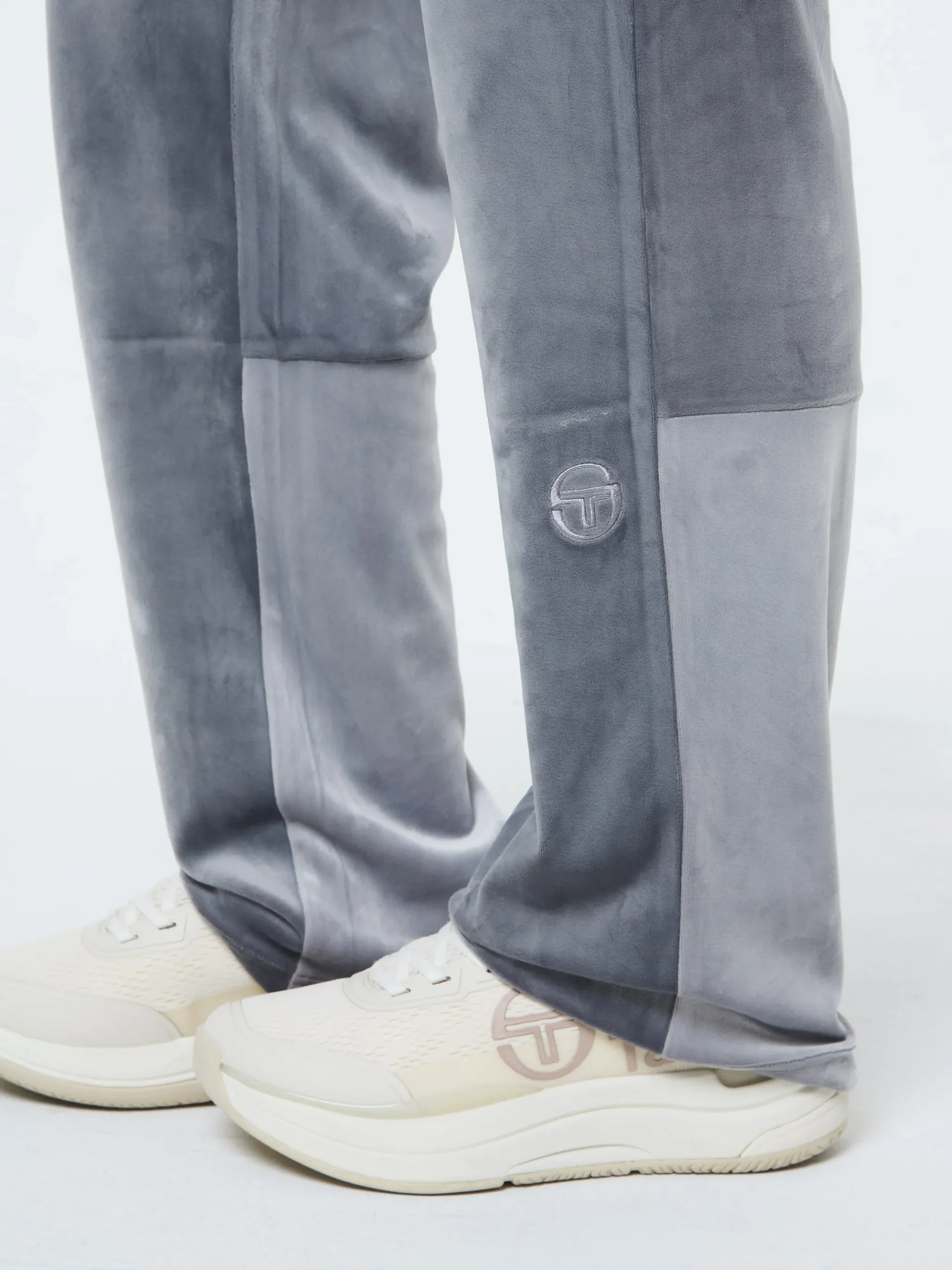 Lina Velour Track Pant- Quiet Shade