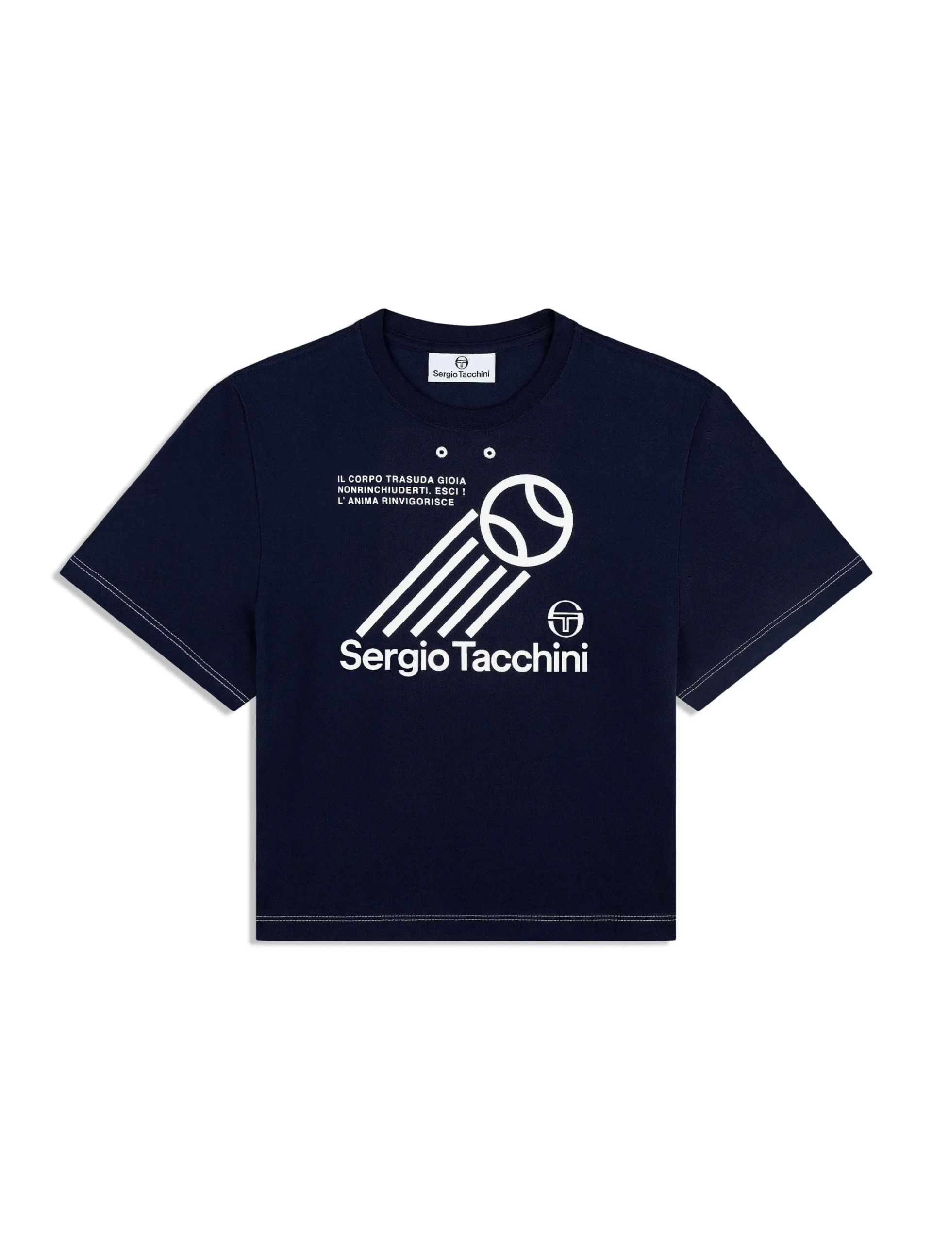 Nera Boxy Tee- Maritime Blue