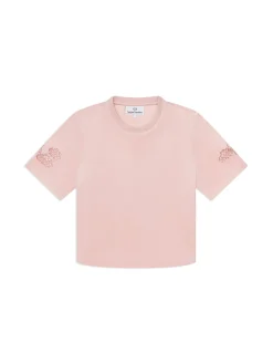 Nuvola Velour Cropped T-Shirt-Barely There
