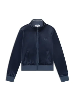 Nuvola Velour Track Jacket-Key Largo