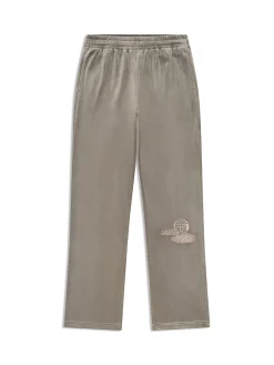 Nuvola Velour Track Pant-Agave Green