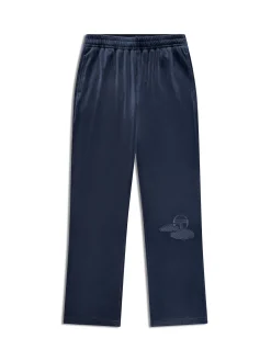 Nuvola Velour Track Pant-Key Largo