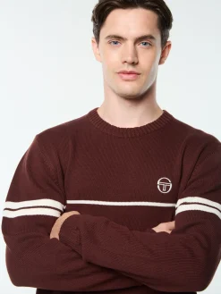 Orion Knit Sweater- Bitter Chocolate/ Gardenia