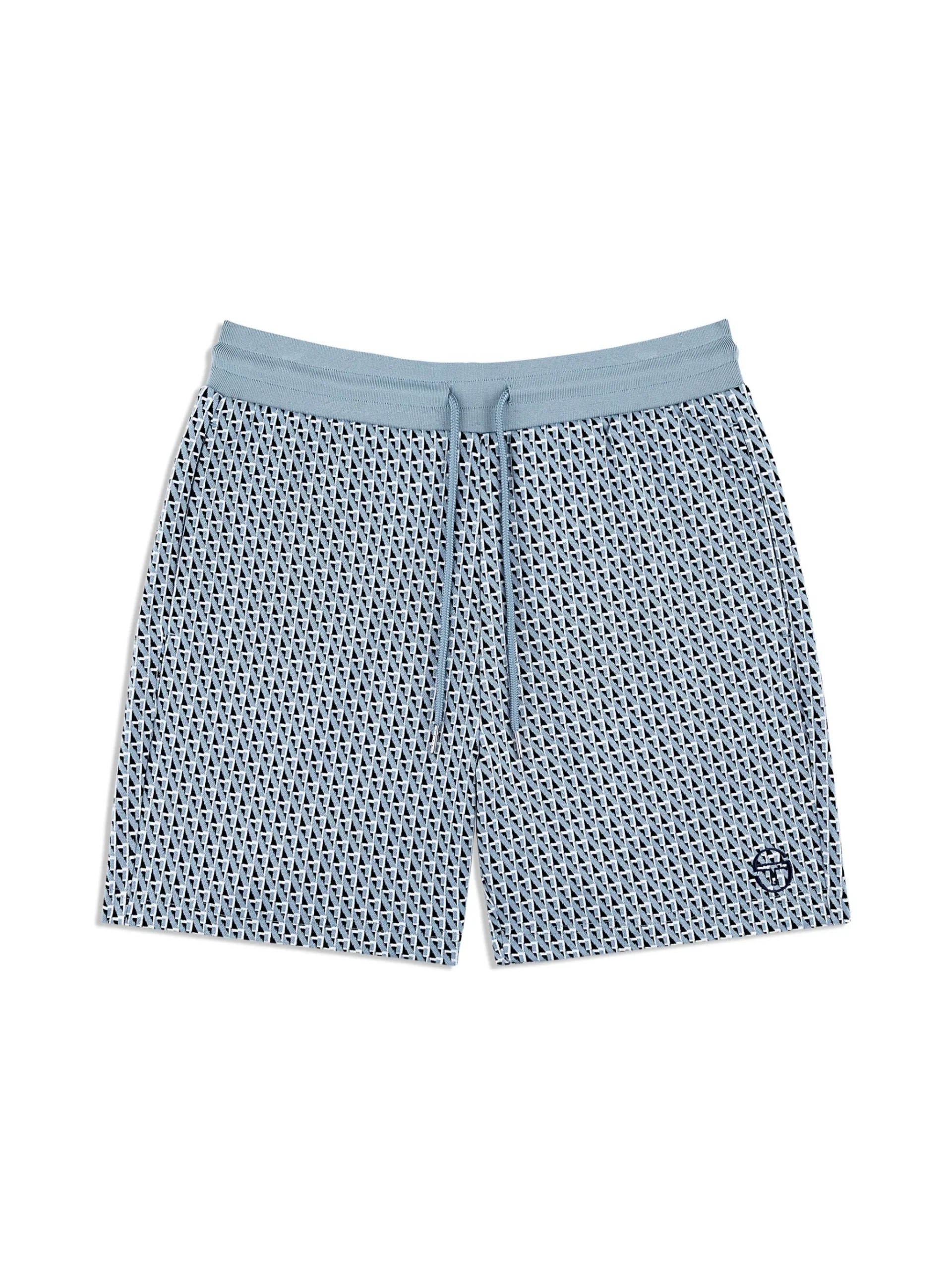 Paolo Knit Shorts- Faded Denim