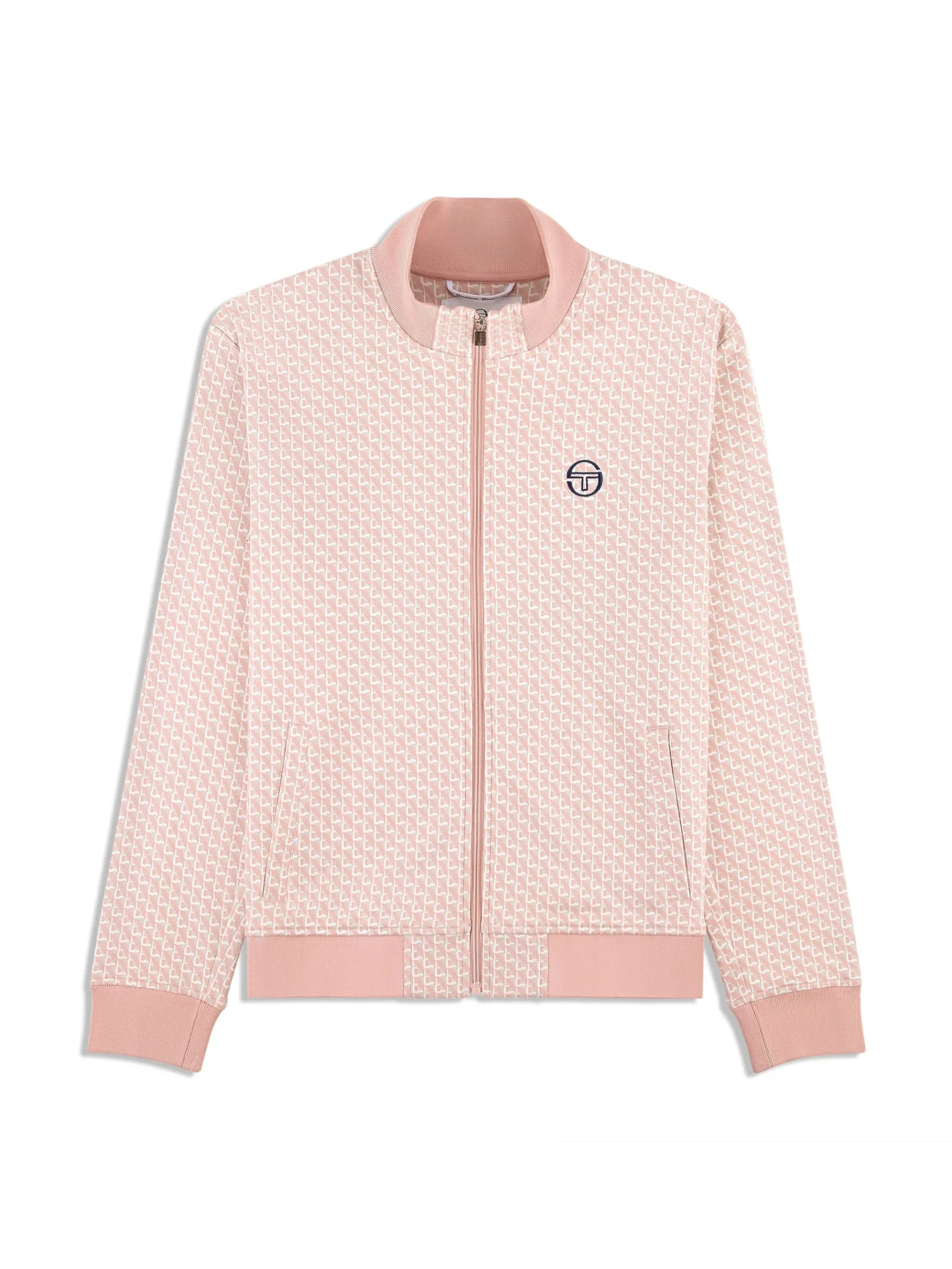 Paolo Knit Track Jacket- Pale Mauve