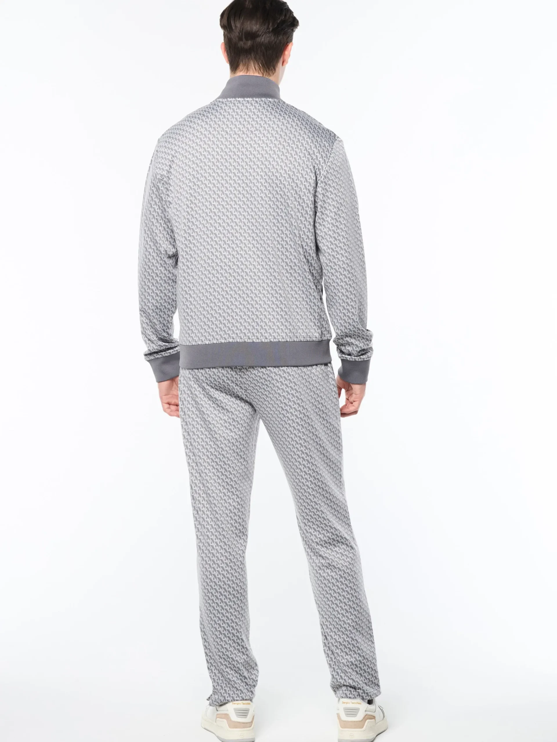 Paolo Knit Track Jacket- Quiet Shade