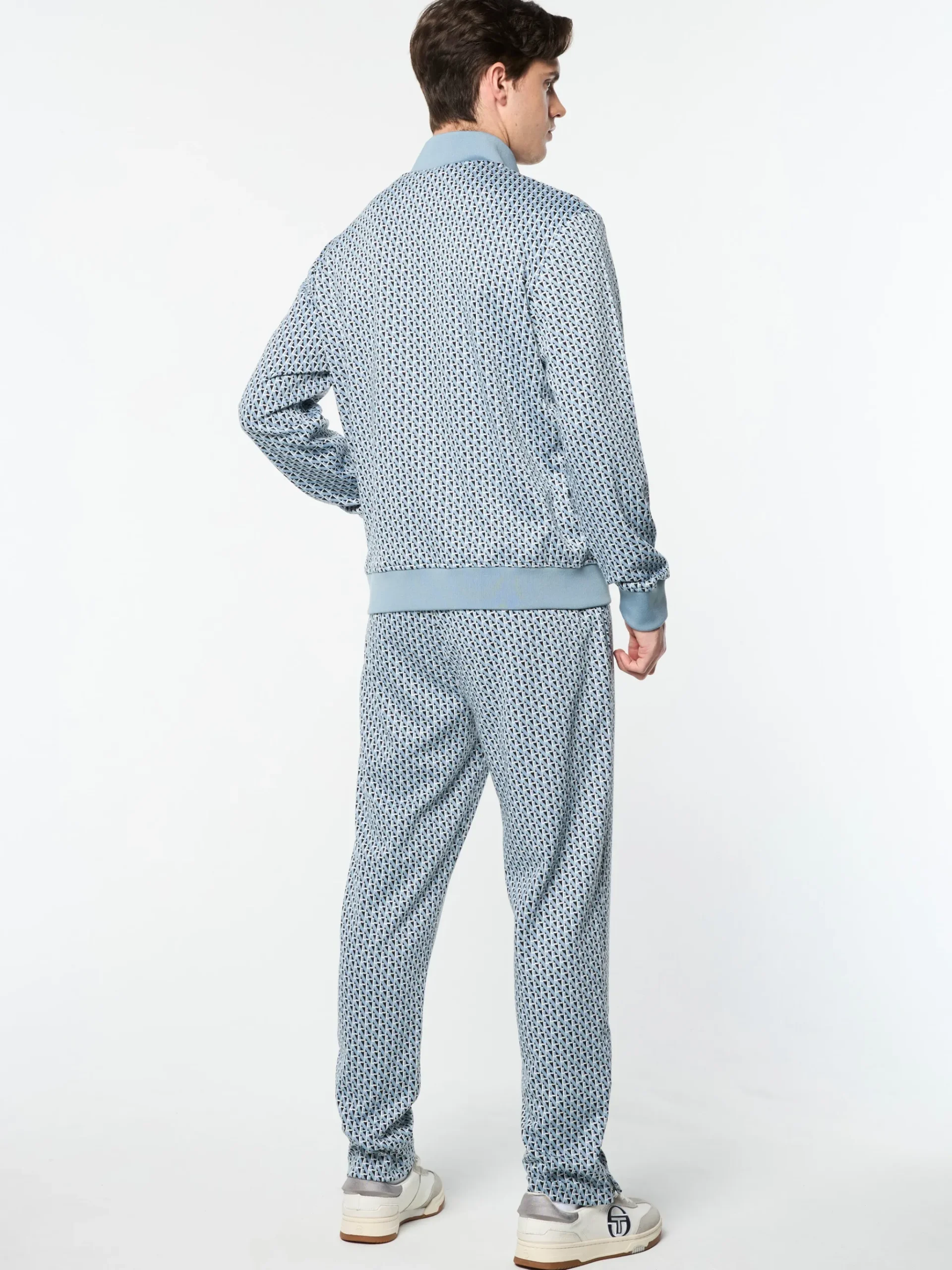 Paolo Knit Track Pant- Faded Denim