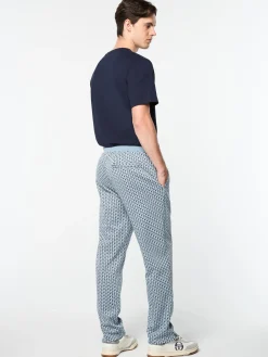 Paolo Knit Track Pant- Faded Denim
