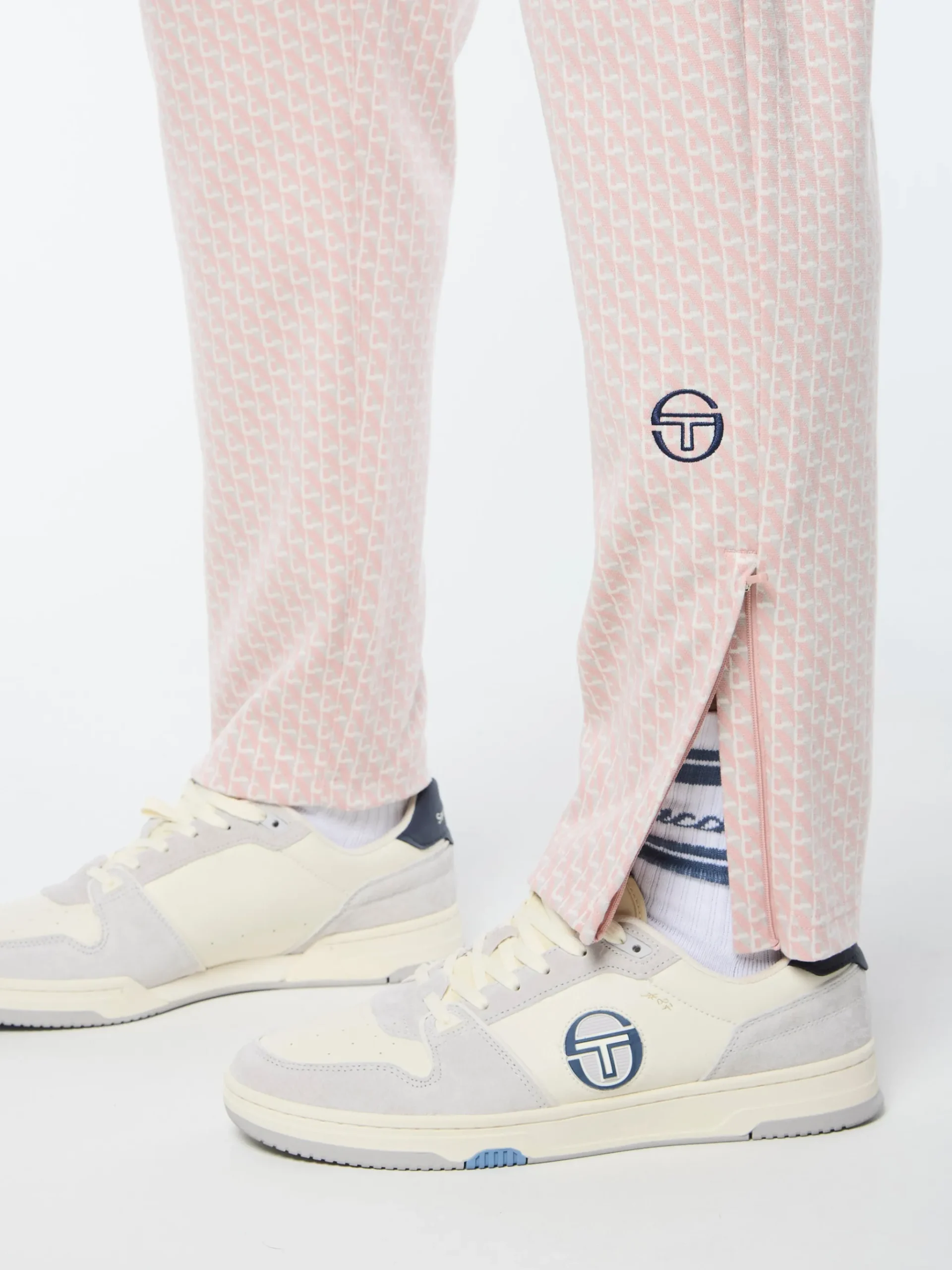 Paolo Knit Track Pant- Pale Mauve
