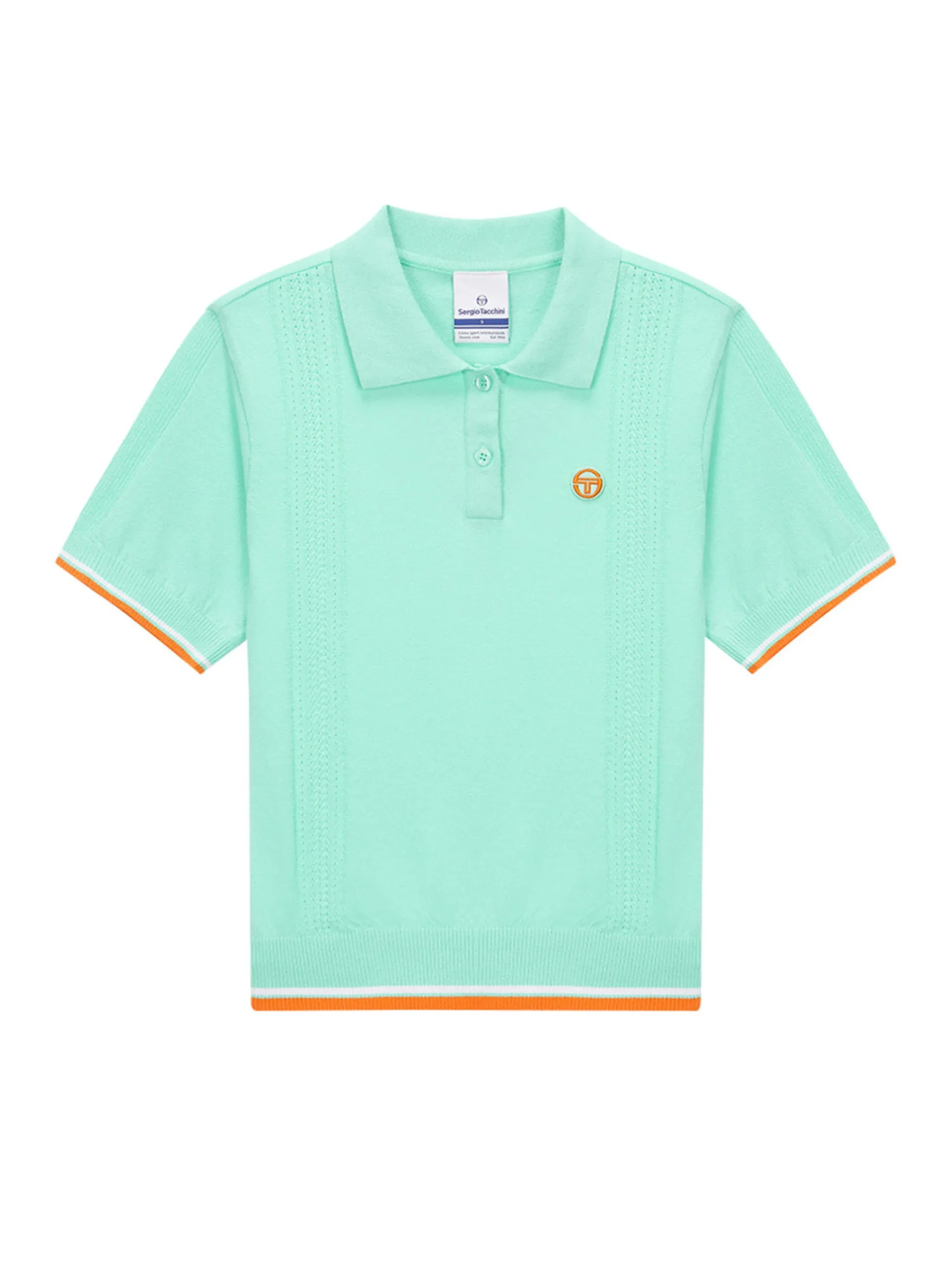 Preppy Knit Polo- Light Mint