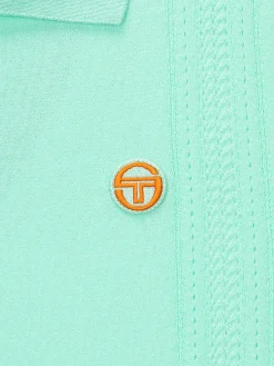 Preppy Knit Polo- Light Mint