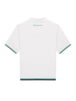 Preppy Knit Polo- Off White